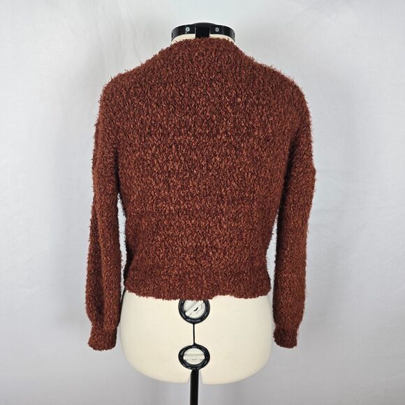 Shein Cardigan Women's One Size (large) Copper Button Closure Long Sleeve V-Neck - Picture 7 of 16